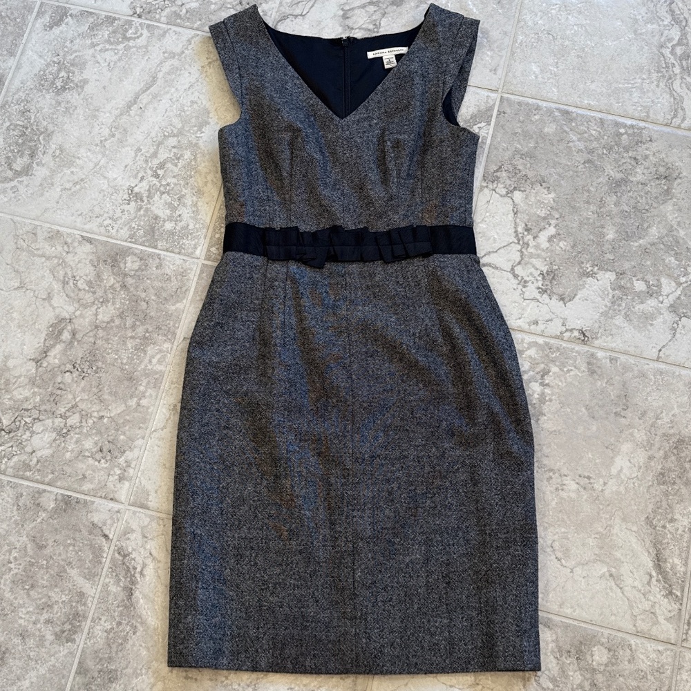 Banana Republic Sheath Cap Sleeve Wool Blend Dress